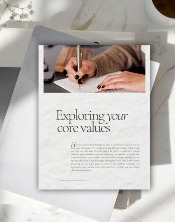 CORE VALUES WORKBOOK